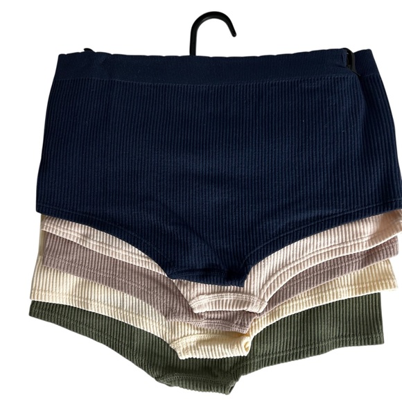 Lucky Brand Women’s Panties Sz Large Lot/5 Seamless Girl’s Shorts Multi Colors - Picture 2 of 7